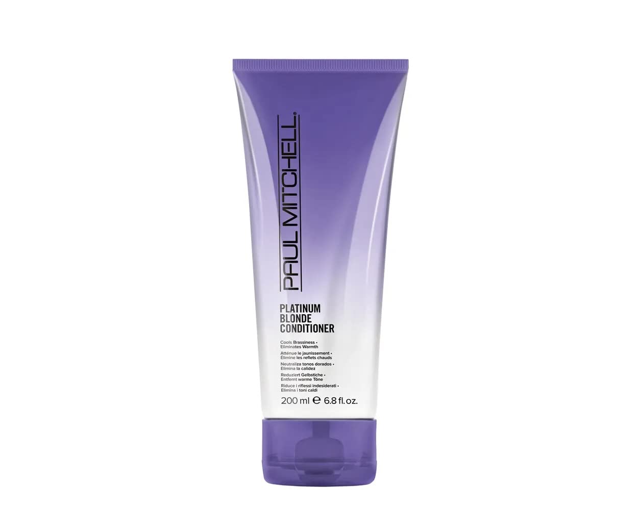 Paul Mitchell Platinum Blonde Purple Conditioner, Cools Brassiness + Eliminates Warmth, For Color-Treated Hair + Naturally Light Hair Colors, 6.8 fl. oz.