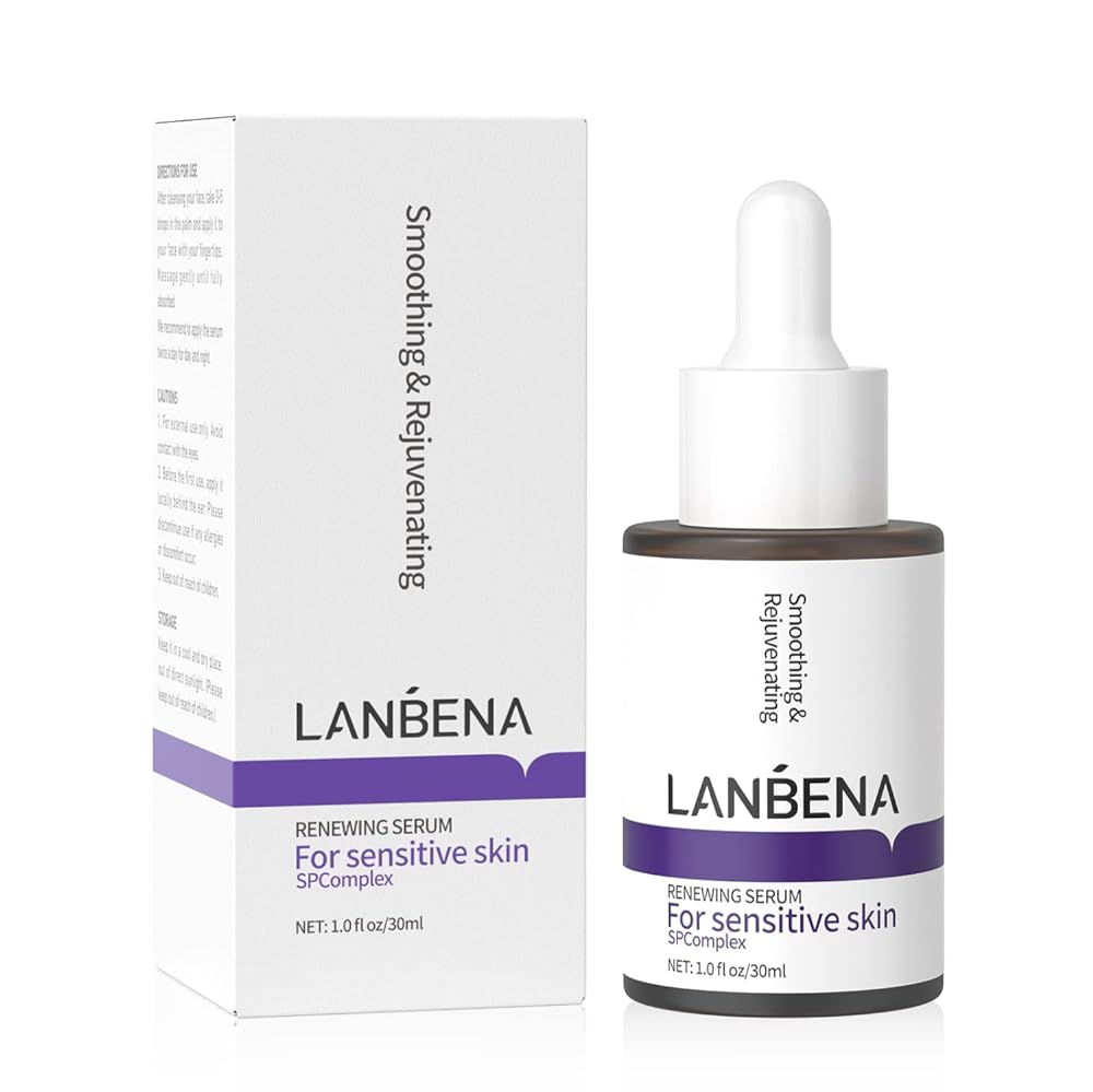 LANBENA Retinol Serum for Face, Retinol Serum with Hyaluronic Acid for Wrinkles and Fine Lines, Renew and Plump Night Facial Serum for Glowing Skin, Serum for Sensitive Skin, 30ml