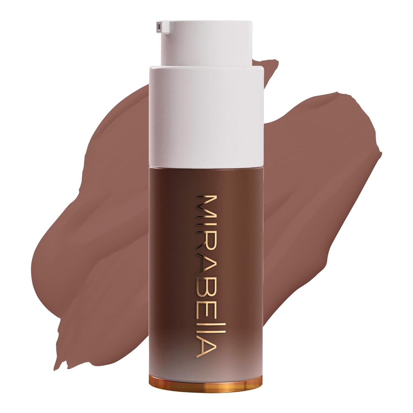 Mirabella Invincible For All HD Full Coverage Foundation Makeup, Liquid Foundation for Sensitive Skin and All Skin Types with Age-Defying Benefits, Hyaluronic Acid and Matrixyl 3000, Deep 220
