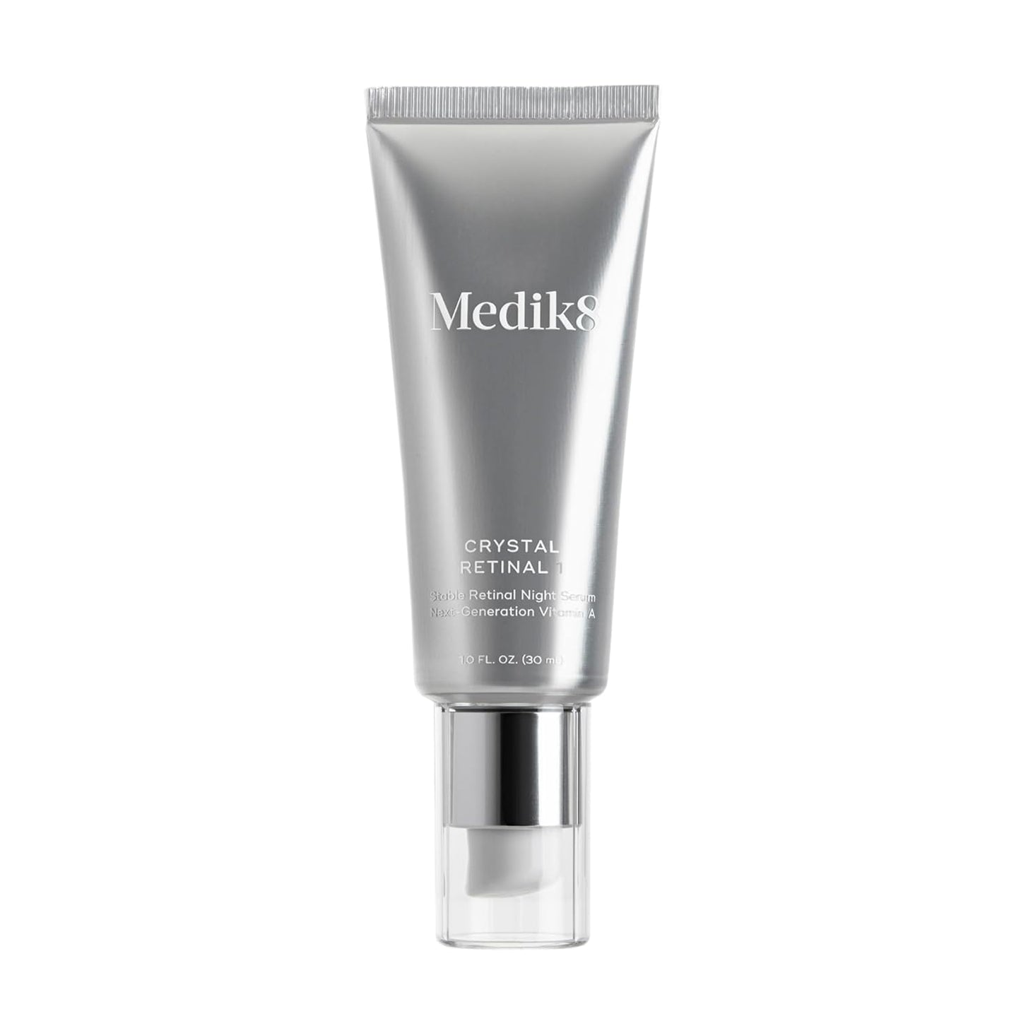 Medik8 Crystal Retinal 3 - Brightening, Firming, Advanced Skin Regenerating Retinaldehyde Serum - Smoothing, Hydrating Wrinkle Repair Recipe - With Hyaluronic Acid, Glycerin, and Vitamin E - 1 oz