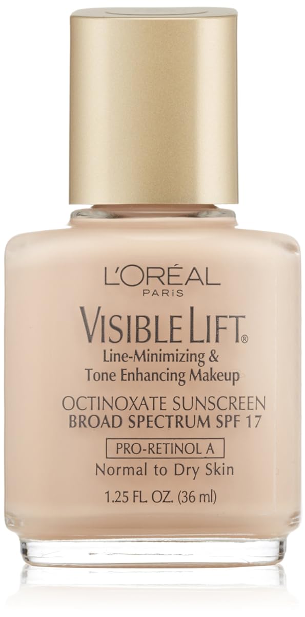 L'oreal Visible Lift Line-minimizing and Tone-enhancing Makeup, Normal/Dry Skin, Pale, 1.25-Fluid Ounce