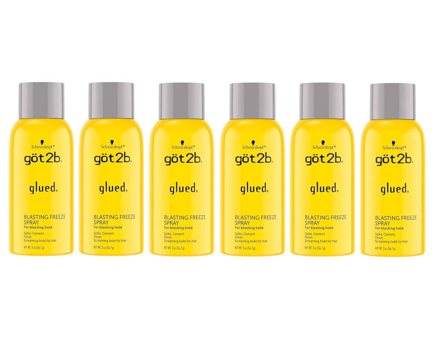 Got2B Glued Blasting Freeze Spray 2 Ounce (6 Pieces)