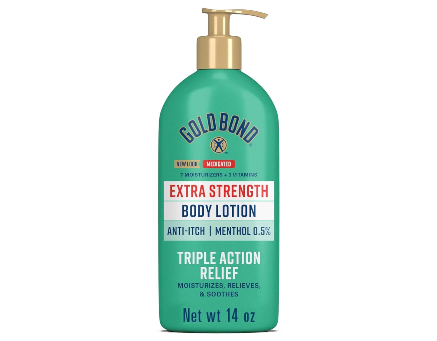 Gold Bond Extra Strength Medicated Body Lotion, 14-Ounce Bottle