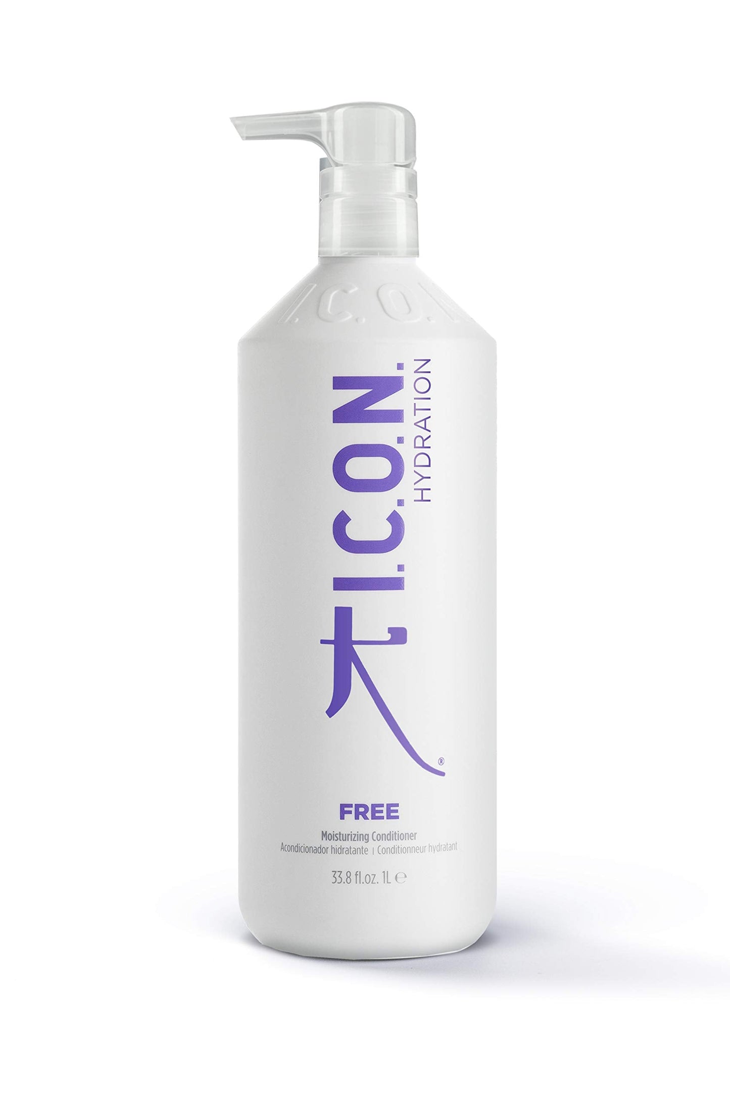 K I.C.O.N. I.C.O.N. Free Moisturizing Conditioner, Salon-Quality Hair Care, 33.8-Ounce Bottle