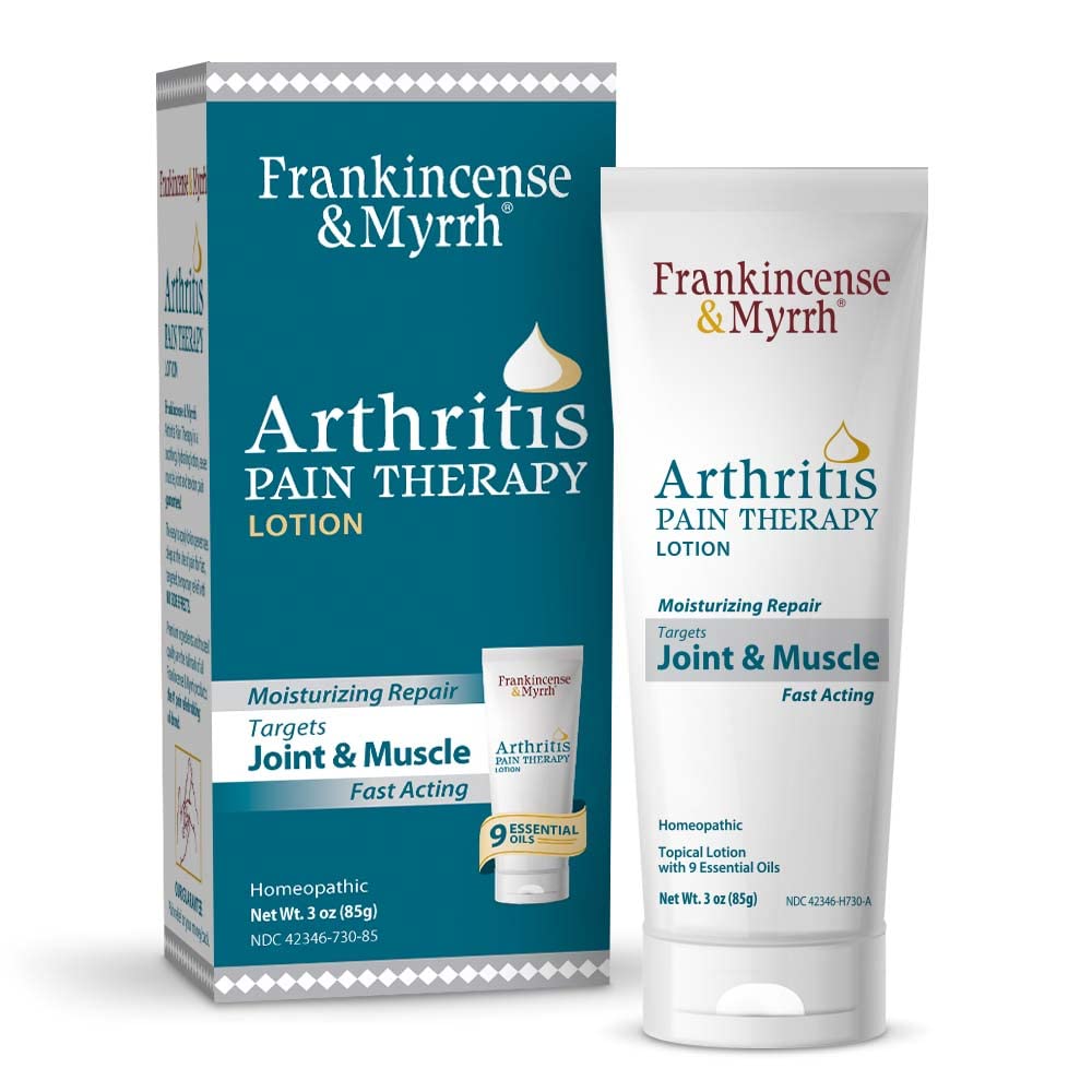 FRANKINCENSE & MYRRH Arthritis Pain Therapy Lotion Ð Pain Relief Cream and Hydrating Skin Repair, Net Weight 3 Ounces - 1 Pack