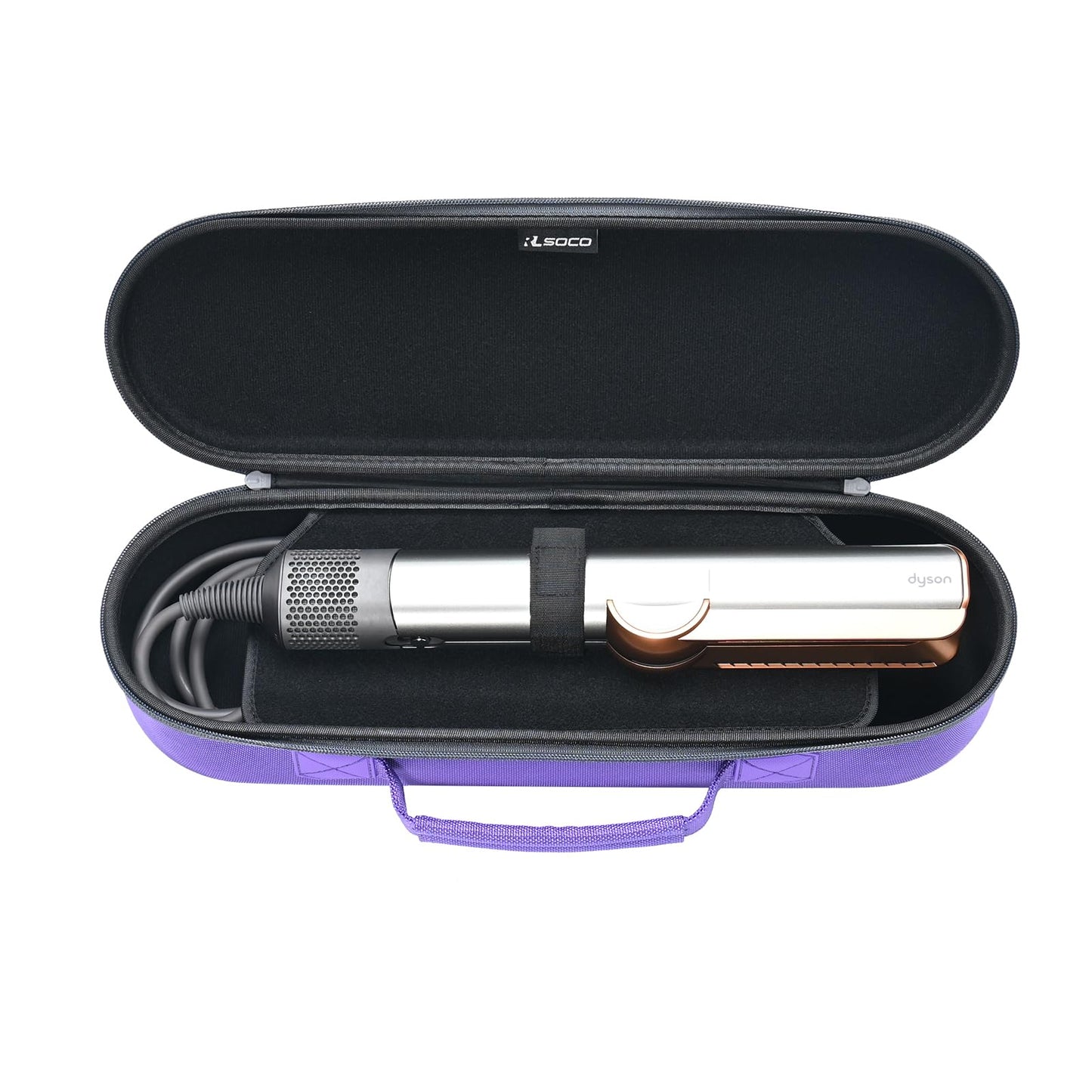 RLSOCO Travel Case for Dyson Airstrait/Corrale Hair Straightener (Purple)