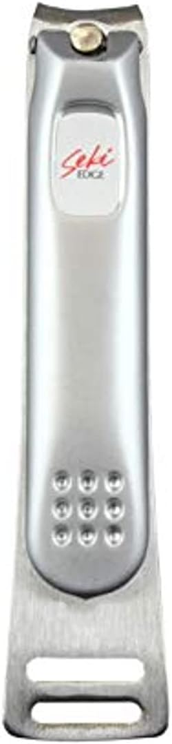 Seki Edge Stainless Steel Toenail Clippers - (SS-107) - Sharp Cutting Edges for Thick Nails for Men & Women - Professional & Home Use - Made in Japan