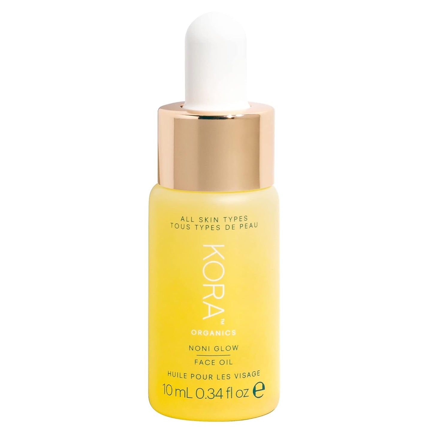 KORA Organics Noni Glow Plumping Face Oil | Nourish & Illuminate | Certified Organic | Cruelty Free | 0.34 fl oz