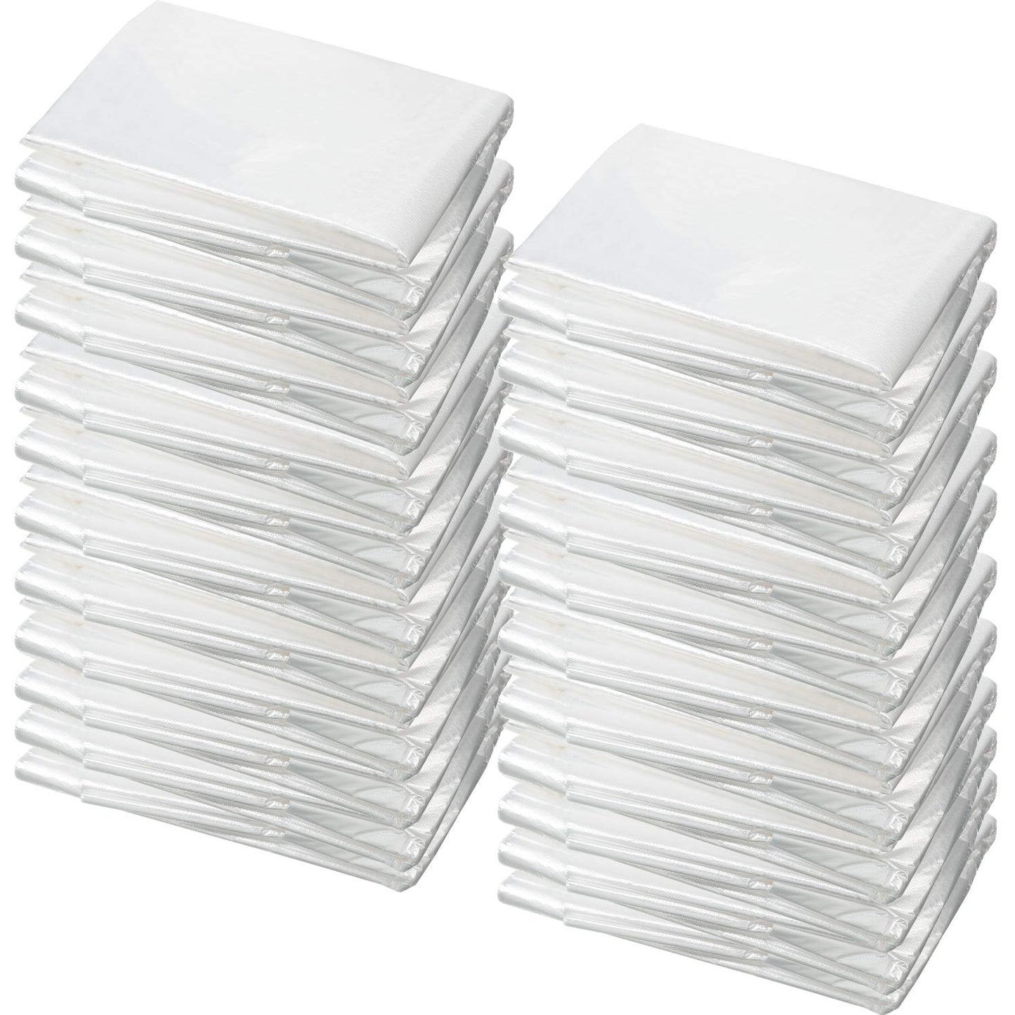 100 Disposable Salon Cape Waterproof Hair Dye Cutting Coloring Apron Shawl Barber Shampoo Cape (Clear, 51.2 x 36.2 Inch)