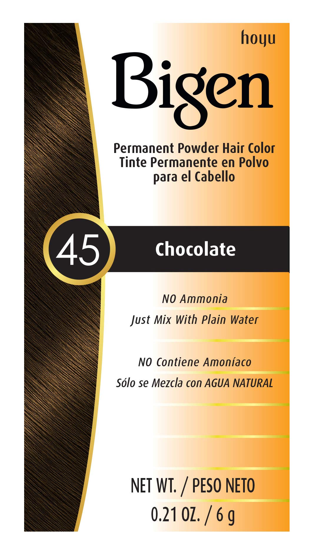 #45 Chocolate Bigen Permanent Powder - 12 Pack