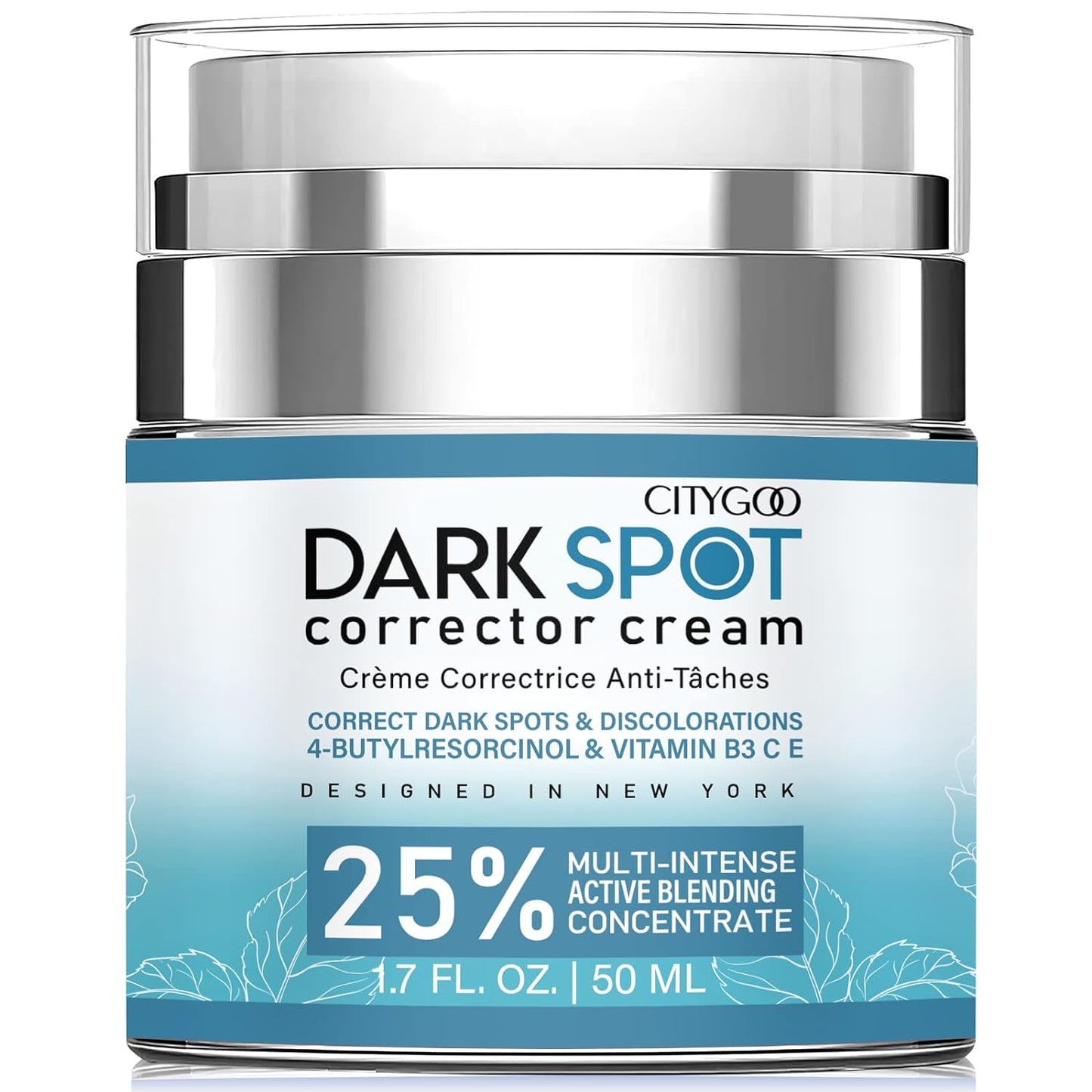 CITYGOO Dark Spot Remover for Face, Corrector, Melasma Treatment Hyperpigmentation Treatment, Freckle With Tranexamic acid, Niacinamide, Squalane and Vitamin E-1.7 FL OZ, blue, 50 g