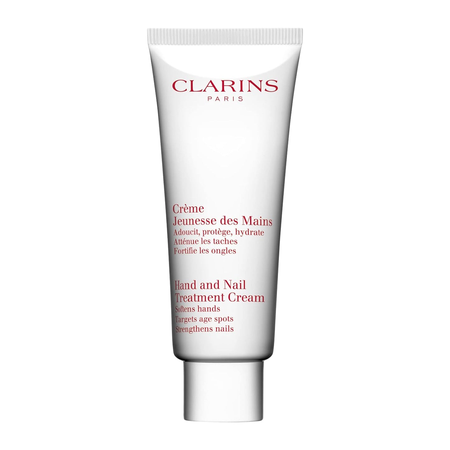 Clarins Hand and Nail Treatment Cream | Award-Winning | Softens, Nourishes and Shields Skin | Strengthens Nails and Conditions Cuticles | Natural Plant Extracts, Including Shea Butter | 3.4 Ounces