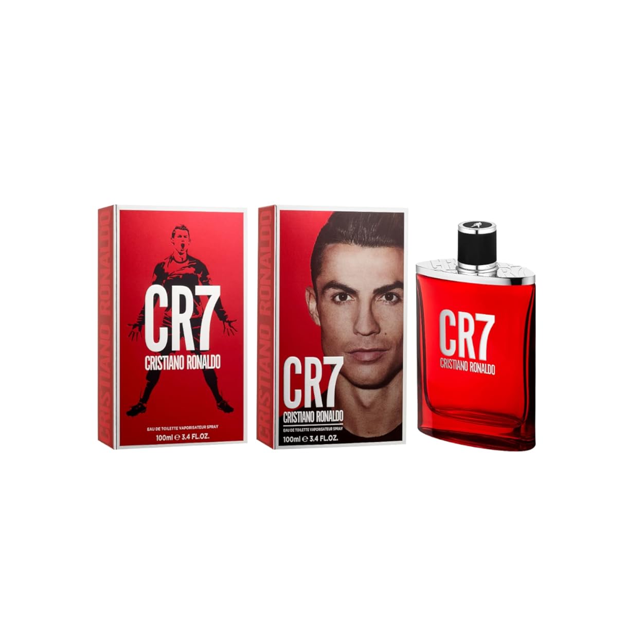 CRISTIANO RONALDO - Eau De Toilette Cologne- Woody, Musky Scent with Lavender, Cardamom, Tobacco, and Cedar - Original MenÕs Fragrance Collection - 3.4 oz