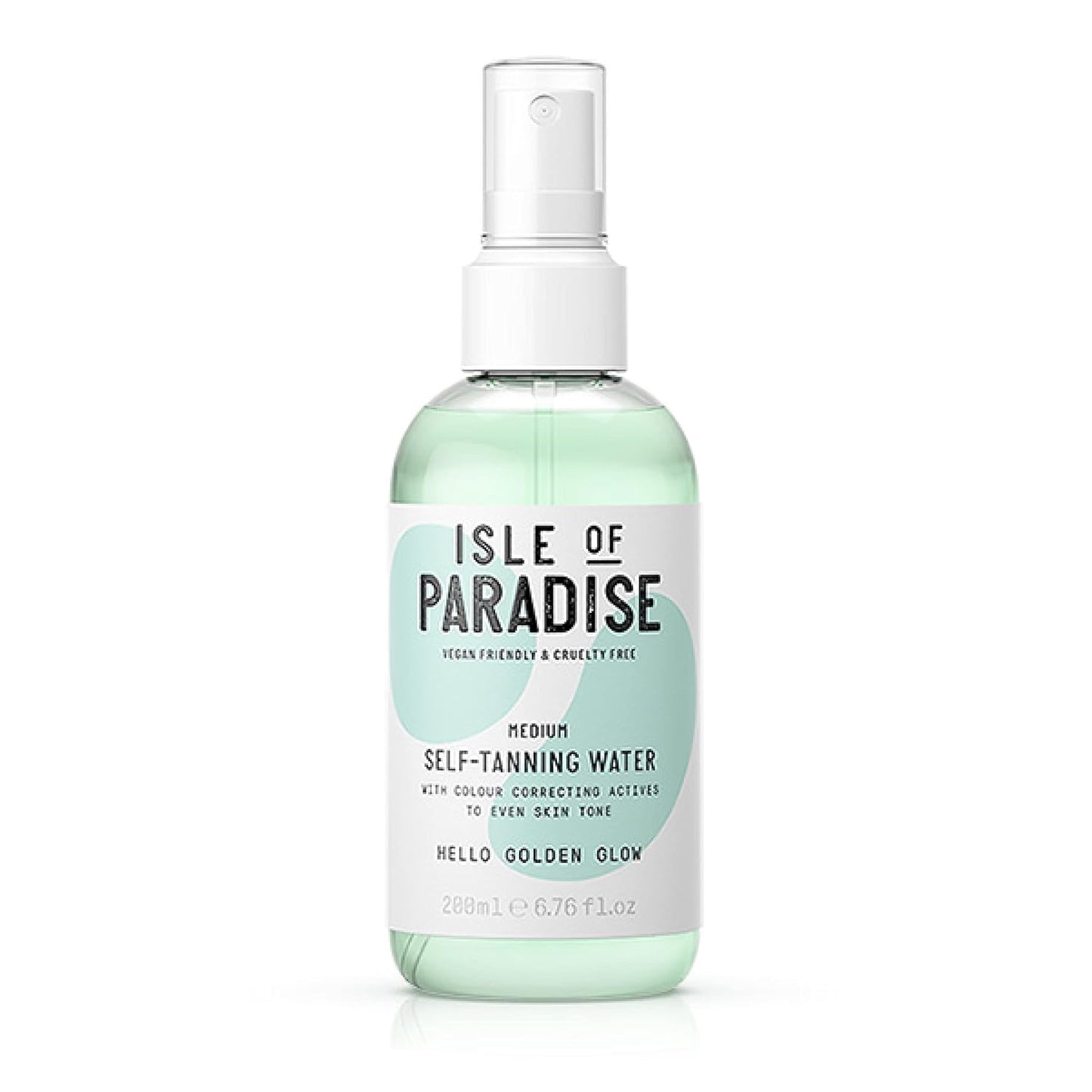 Isle of Paradise Self Tanning Water - Color Correcting Self Tan Spray, Vegan and Cruelty Free, 6.76 Fl Oz
