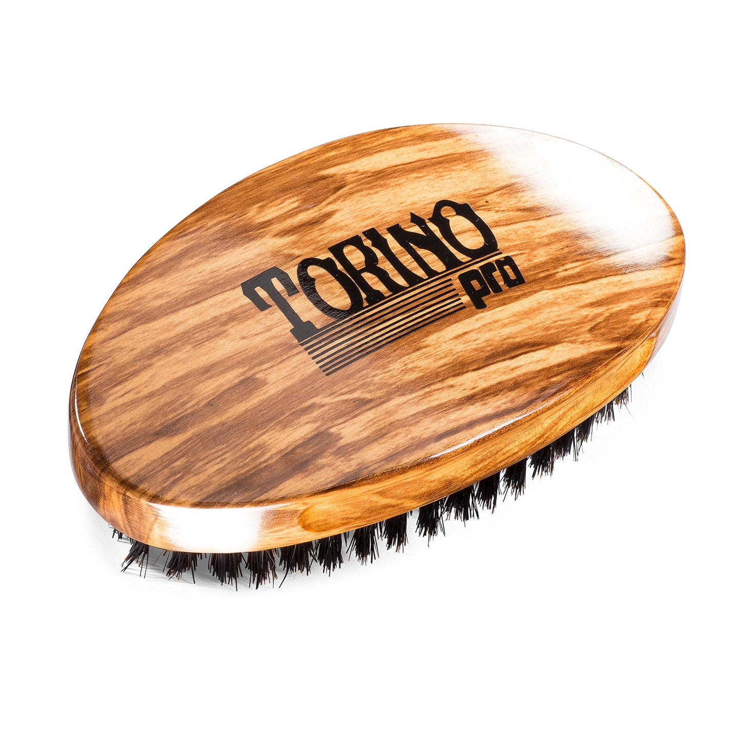 Torino Pro Wave Brush #710 By Brush King - Medium Soft Curve 360 Waves Palm Brush