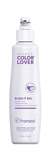 Framesi Volumizing Treatment | Color Lover Blow It Big Blow Dry Cream - Volumizing Hair Cream with Heat Protectant , 6 Fl Oz (Pack of 1)