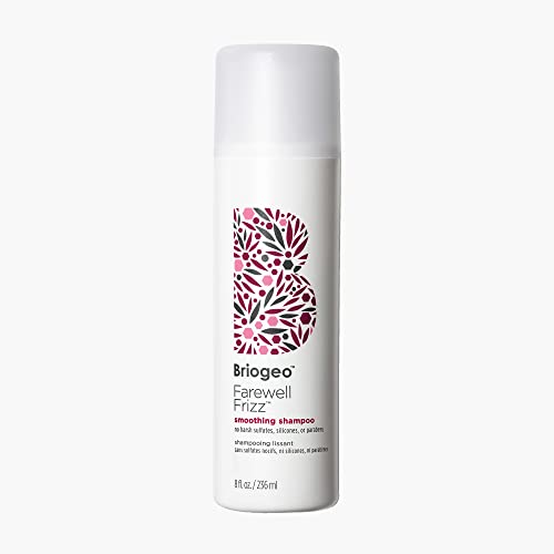 Briogeo Farewell Frizz Smoothing Shampoo, Tame Frizz and Restore Shine to Dull, Dry Hair, Vegan, Phalate & Paraben-Free, 8 oz