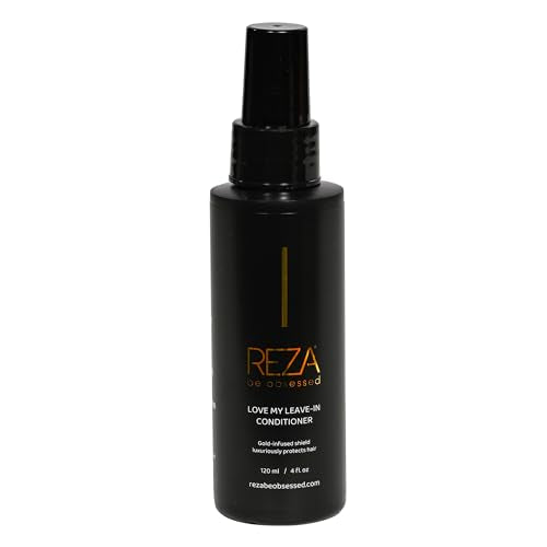 Reza Love My Leave-In Conditioner: Luxury Conditioning Hair Spray, Detangler, UV Protection, Sulfate Free, Paraben Free, Non Toxic, for Women & Men & All Hair Types, 4 Fl. Oz.