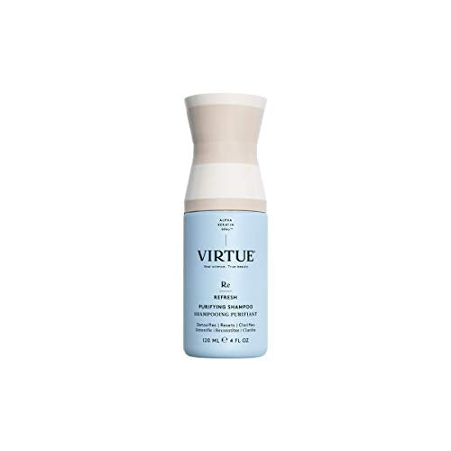 VIRTUE Purifying Shampoo | Alpha Keratin Detoxifies, Resets, Clarifies Hair | Sulfate Free, Paraben Free, Color Safe, Vegan
