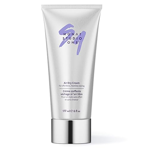 MONAT STUDIO ONE™ Air Dry Cream - Soft, Hair Styling Cream for touchable hold and Humidity Protection. Hair Frizz Control for All-Hair Types and no heat needed - Net Wt. 177 ml / 6 fl. oz.