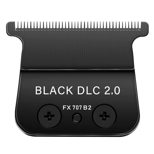 FX707Z Replacement DLC 2.0 Trimmer Blade Compatible with BaByliss FX787 & FX726 Trimmer,Compatible with BaByliss DLC 2.0 Trimmer Blade,Black