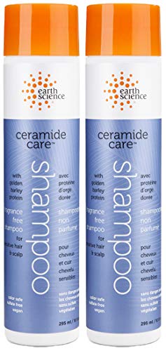 Earth Science - CERAMIDE CARE: Fragrance Free Shampoo for Sensitive Hair and Scalp, 2 Pack (10 oz.)