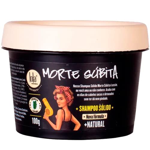 Lola Brasil SHAMPOO PASTE 3.52 oz - Hydrating Nourishing Repairing Revitalizing - Paraben-free SLS-free - Super Economical Vegan Cruelty-free - Chemical-free Eco-friendly (Morte Subita)