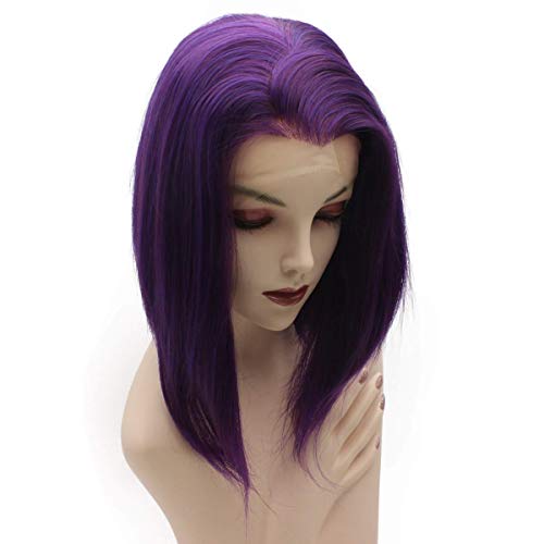 iwonawig Bob Lace Front Wig (Raven Purple)
