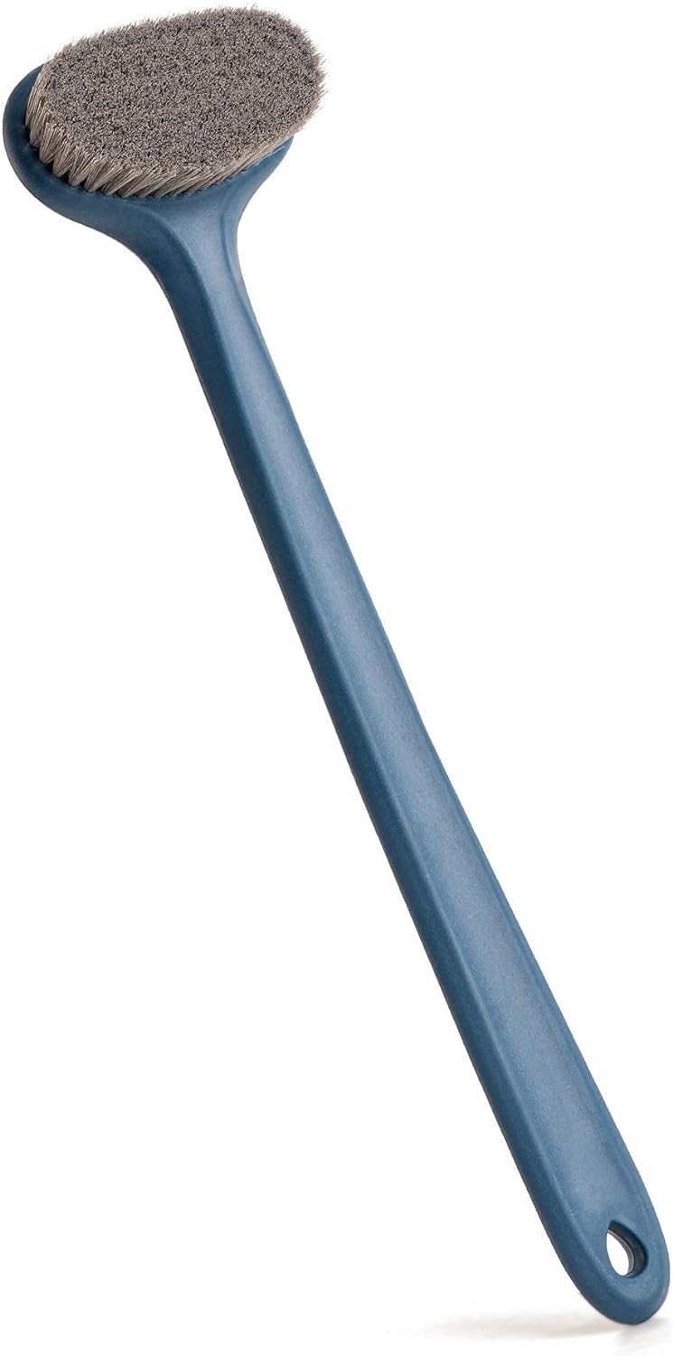 Surlees 2.0 Plus - Back Scrubber for Shower for Men Women Elderly, Bath Brush, Body Brush (15'', Blue)