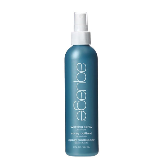 AQUAGE Working Spray, 8 Oz, Firm-Hold, Non-Aerosol Hairspray with a Workable Dry-Down Period, Thermal Styling Product Used as a Setting Lotion to Build Body