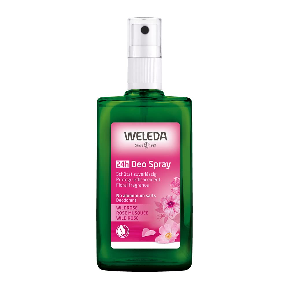 Weleda Wild Rose 24h Deodorant Spray, 3.4 Ounce