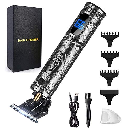 RESUXI Hair Clippers for Men Hair Trimmer for Barbers,Professional Cordless T Blade Trimmer, Beard Edger Liners,Barber Shavers,Ornate Knight Close-Cutting Hair Machine