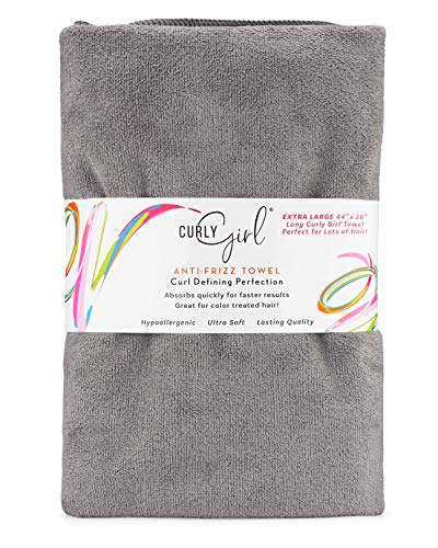 Curly Girl Towel - Extra Large - Microfiber Hair Towel - Curly Hair Towel - Curly Method