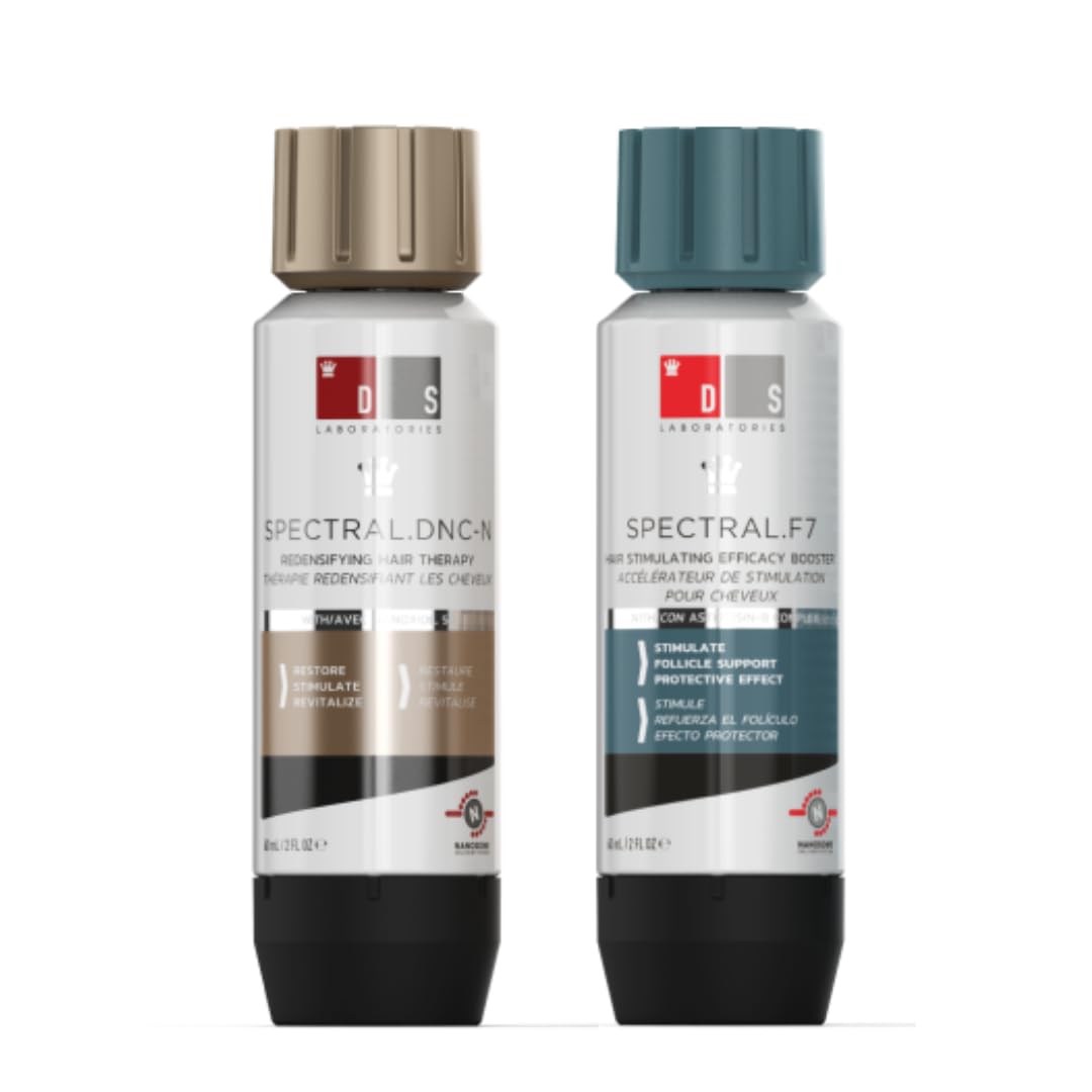 DS Laboratories Spectral.DNC-N & Spectral.F7 Hair Serum - Hair Regrowth Treatment for Men & Women, Hair Growth Serum, Hair Loss Products, Thickening Hair Products, Thinning Hair Treatment, Hair Care