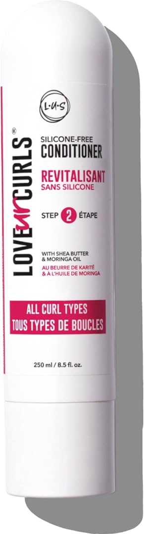 Love Ur Curls LUS Brands Conditioner for Curly, Wavy, Kinky-Coily Hair, 8.5 oz - Silicone-Free, Hydrating, Detangling for Soft, Smooth Curl Definition - Hair Treatment for Dry Damaged Hair