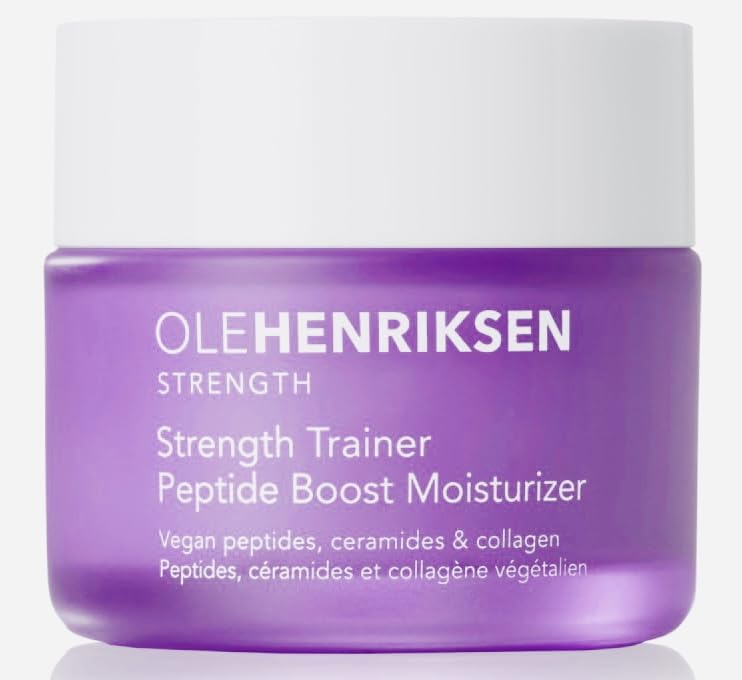 Ole Henriksen Strength Trainer Peptide Boost Moisturizer Full Size 50ml 1.7 Fluid Ounce Jar