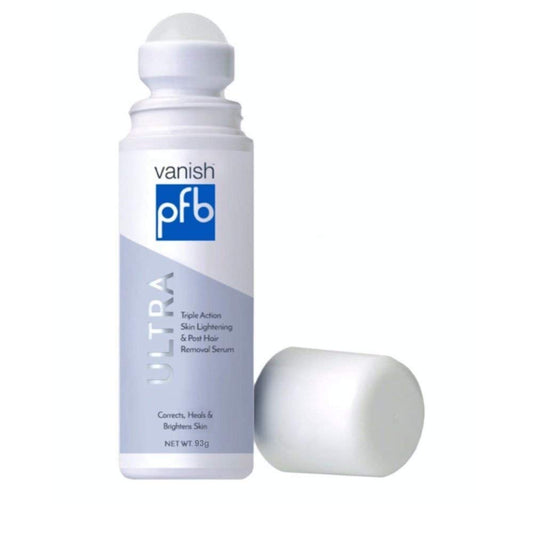 PFB Vanish Ultra with Chromabright & Shitake Mushroom, Triple Action Dark Spot Remover, Ingrown Hair & Razor Bump Stopper, Roll-On Skin Care Treatment, 93g Ð New Formula