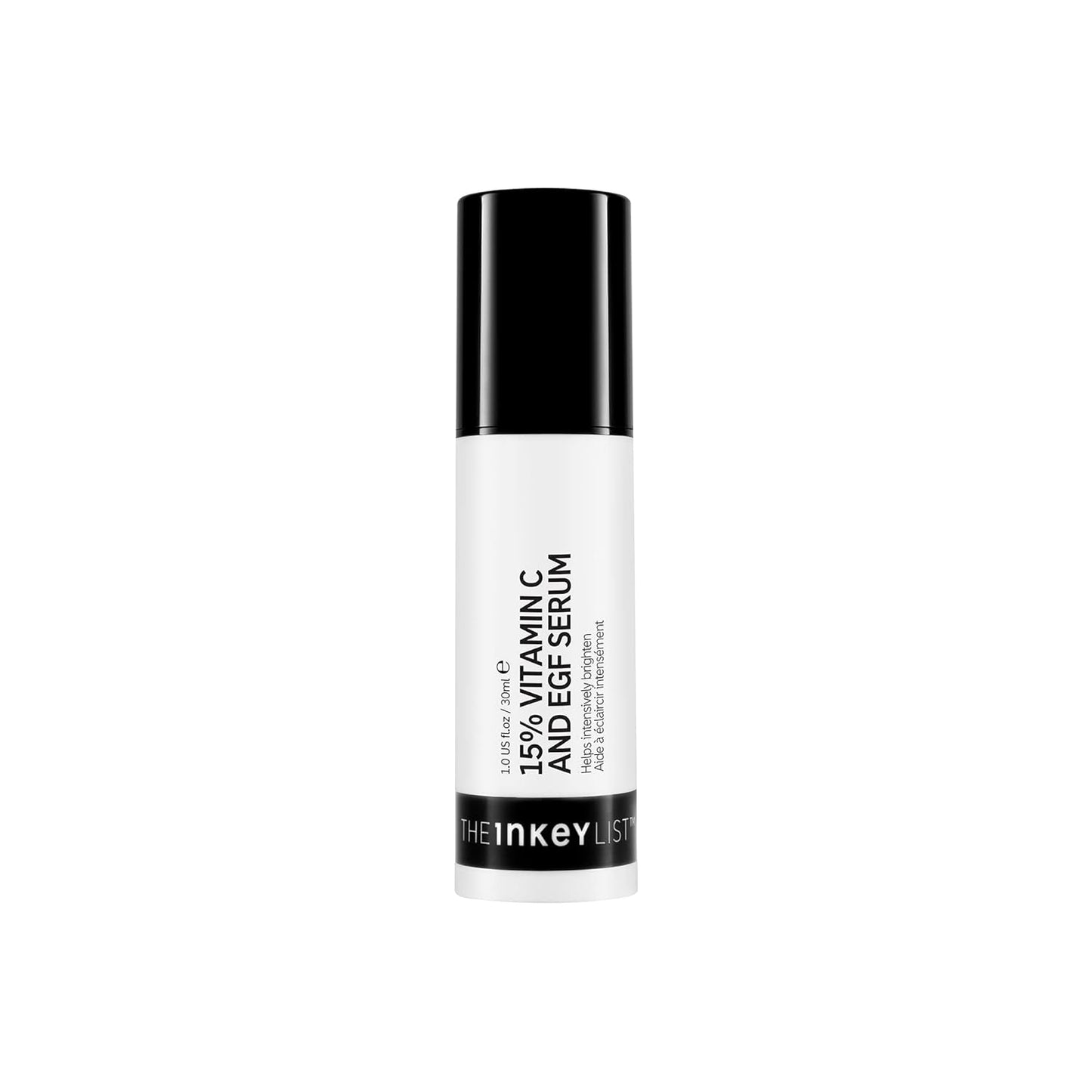 The INKEY List 15% Vitamin C + EGF Serum, Illuminate and Regenerate Dull Skin, Improve Skin Elasticity, 1.0 fl oz