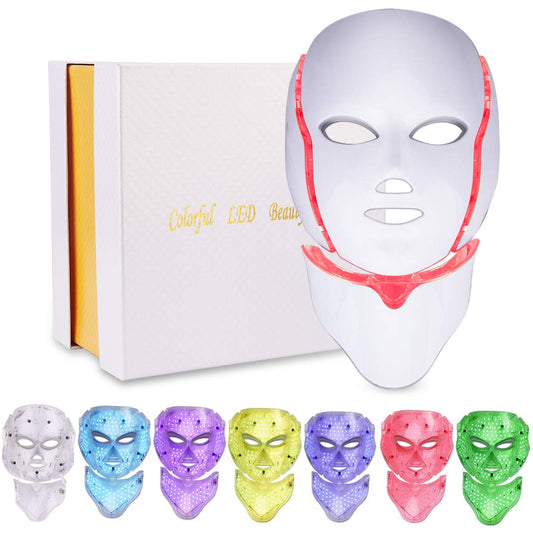 7 Colors, 7 Colors Neck, Light Face, 7 Colors Face and Neck with Micro-Current Function (7 Colors)