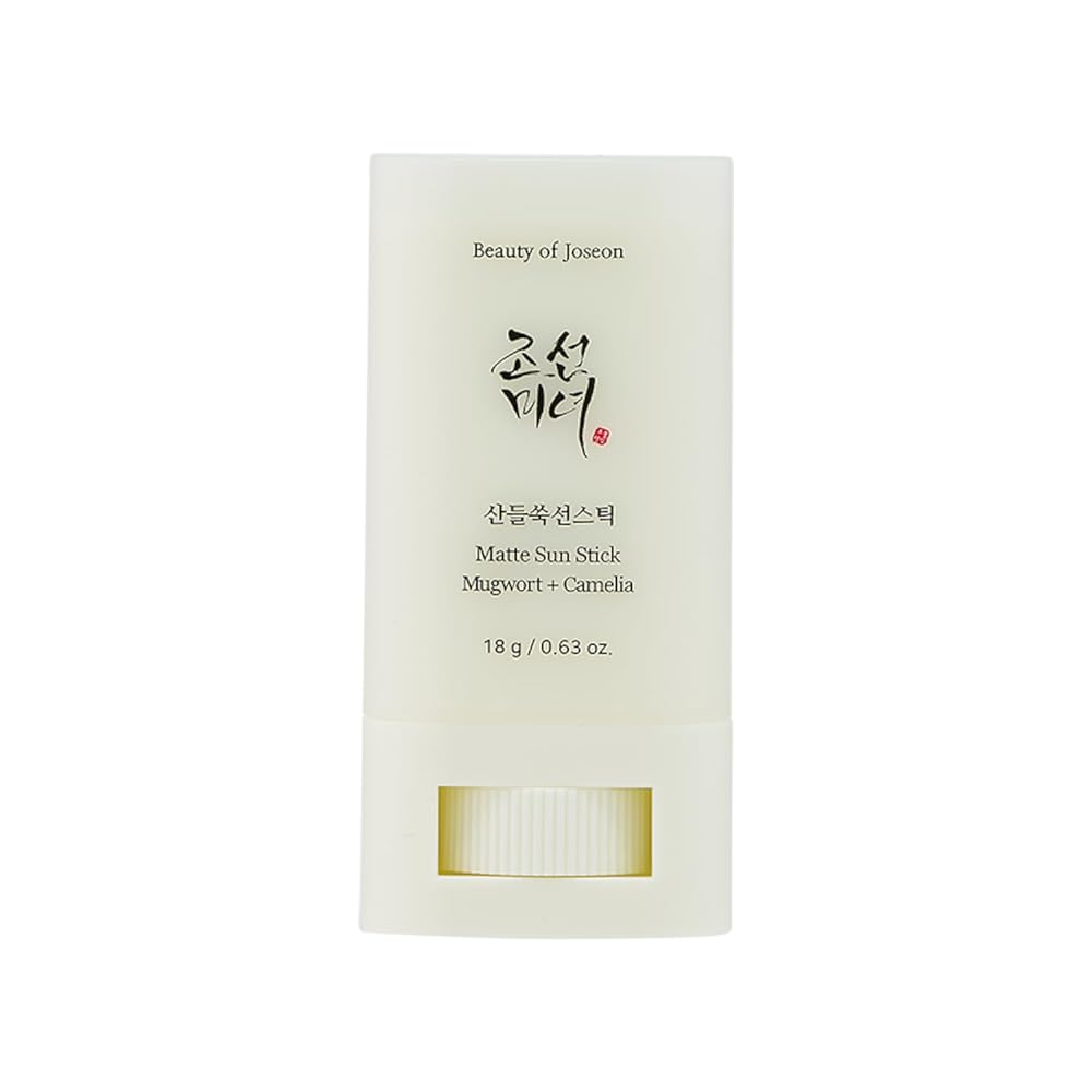 Matte sun stick : Mugwort+Camelia(18g, 0.63oz) (SPF50+ PA++++) | Korean Skincare | Facial Moisturizer with SPF | No White Cast | Strong UV Protection | Non Greasy