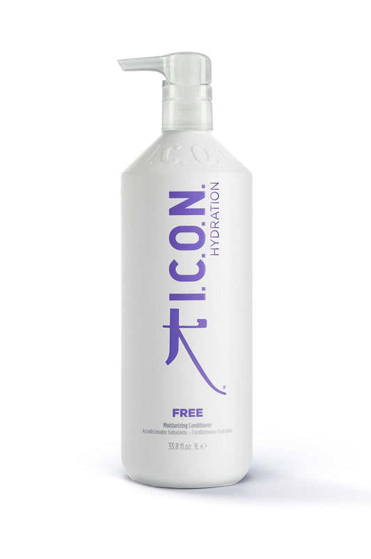 K I.C.O.N. I.C.O.N. Free Moisturizing Conditioner, Salon-Quality Hair Care, 33.8-Ounce Bottle