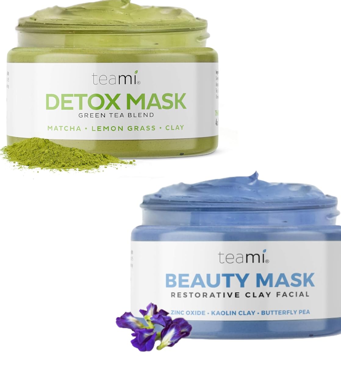 Teami Beauty & Detox Face Mask - Skincare Mud Mask for Blackhead abd Moisturizing - Deep cleansing Face Mask for acne & Spa Day Exfoliate