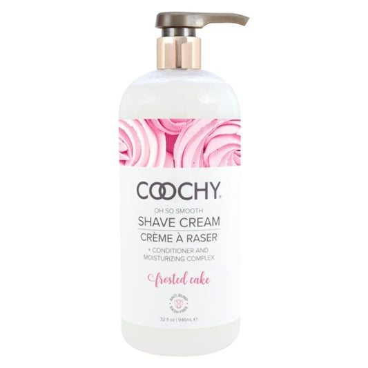 Coochy Sensitive Skin Shaving Cream - Moisturizing Shave Conditioner for Face & Body, Anti-Bump, in Frosted Cake - 32 oz