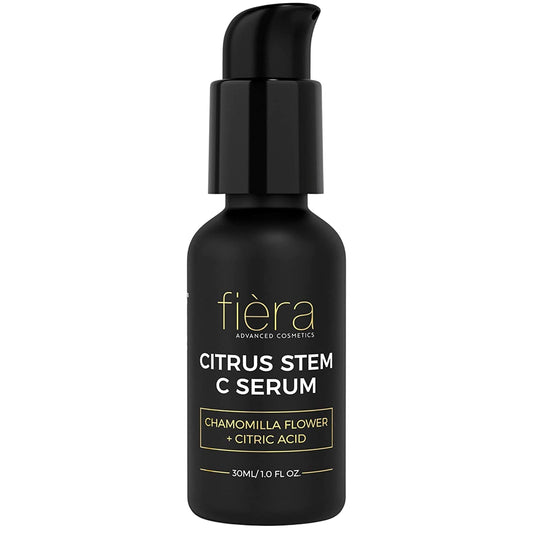 Fi�ra Vitamin C Serum, Hyaluronic Acid and Citrus Stem Cells - Anti Aging Serum for Brightening, Firming, and Hydrating Face & Eye Area - 1 FL. OZ. / 30 ML