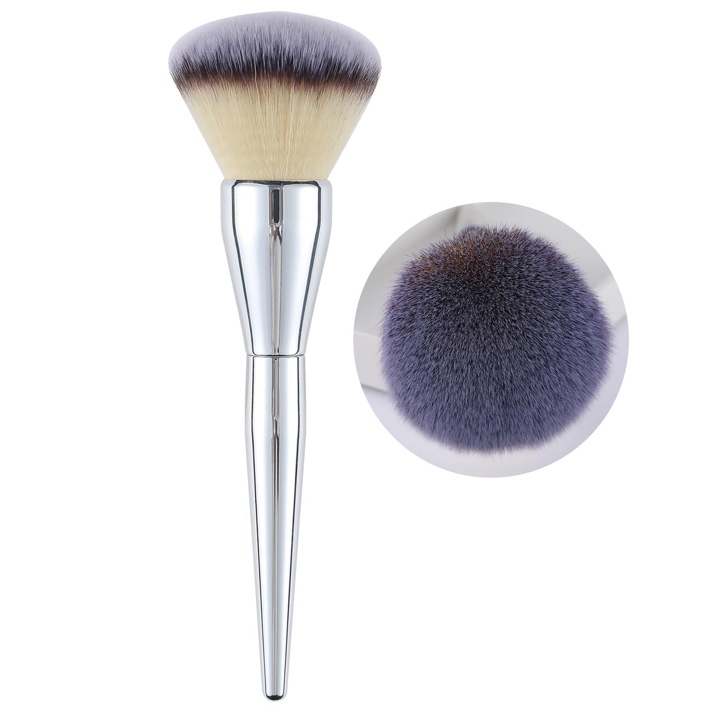 ENERGY Powder Brush Large Makeup Brush for Loose Setting Pressed Powder Foundation Airbrush Poreless, Flawless Application Premium Vegan Soft Bristles Fluffy Face Brush
