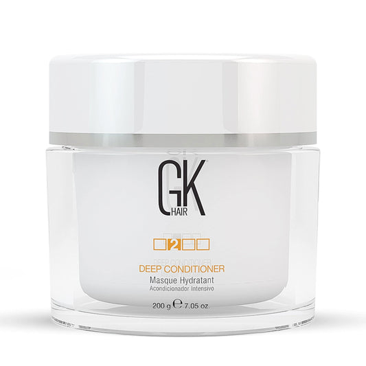 GK HAIR Global Keratin Deep Conditioner Masque (7.05 Fl Oz/200 g) Intense Hydrating Repair Treatment Mask for Dry Damaged Color Treated Frizzy Hair Restoration Formula with JOJOBA Seed Oils