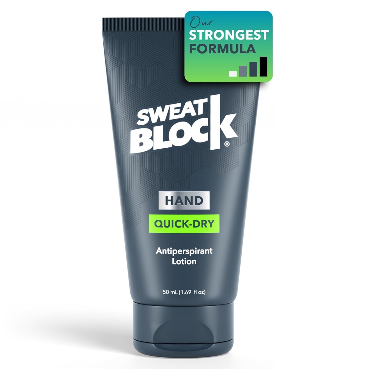 SweatBlock Antiperspirant Hand Lotion for Men & Women - Quick-Dry Hyperhidrosis Aid to Stop Excessively Sweaty Palms - Non-Irritating - Dermatologist Tested Formula - Travel Size 1.69 fl oz