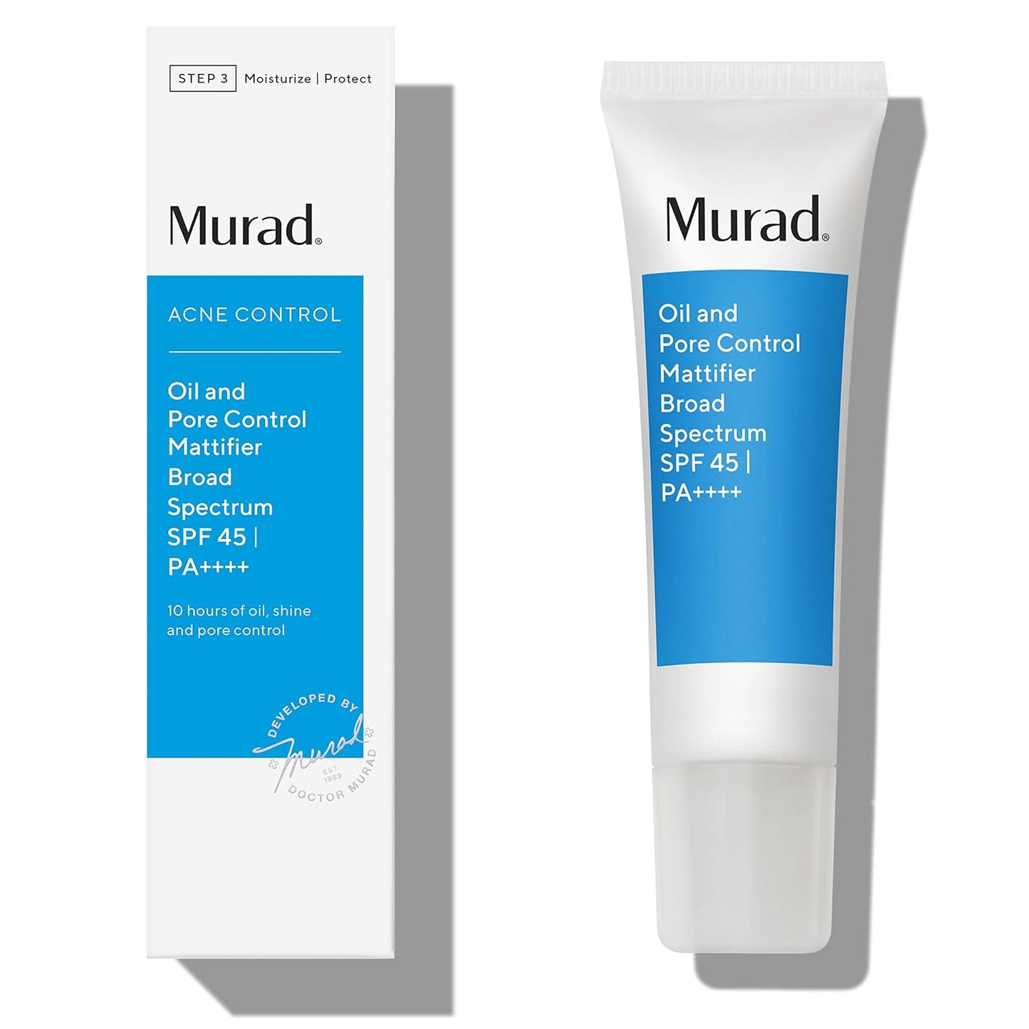 Murad Oil & Pore Reducing Facial Moisturizer - Acne Control Mattifier with Broad Spectrum SPF 45 - Lightweight Face Lotion Backed by Science