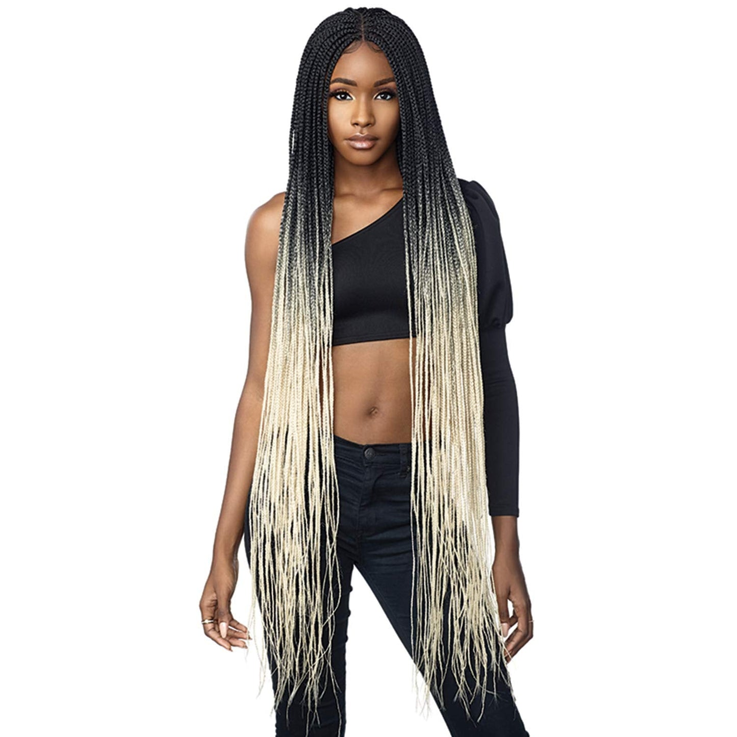 Sensationnel Cloud 9 Swiss Lace Wig 4X4 Lace Parting Box Braid 50" (1)