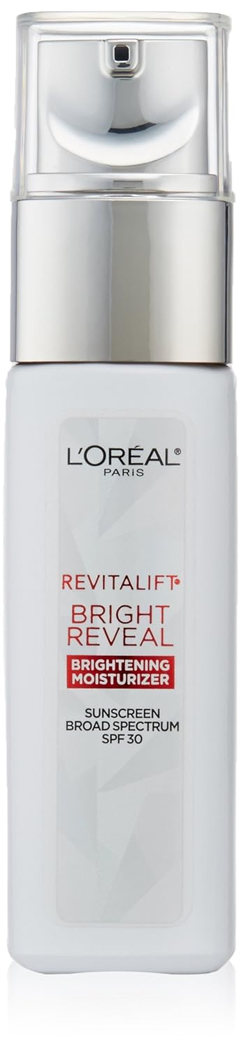 L'OrŽal Paris Revitalift Bright Reveal Anti-Aging Day Cream with SPF 30 with Glycolic Acid, Vitamin C & Pro-Retinol, Reduce Wrinkles 1 fl. oz.